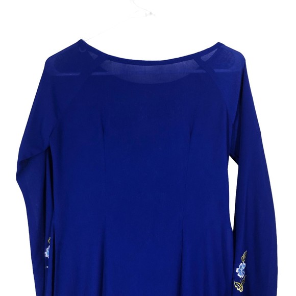 Lapiz Embroidered Maxi Chianese Tunic, Long Sleeve, High Slits, Asian Ao Dai COS - Picture 4 of 9